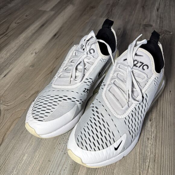 Nike Air Max 270 Low White And Black Womens Size 9 - Picture 5 of 16